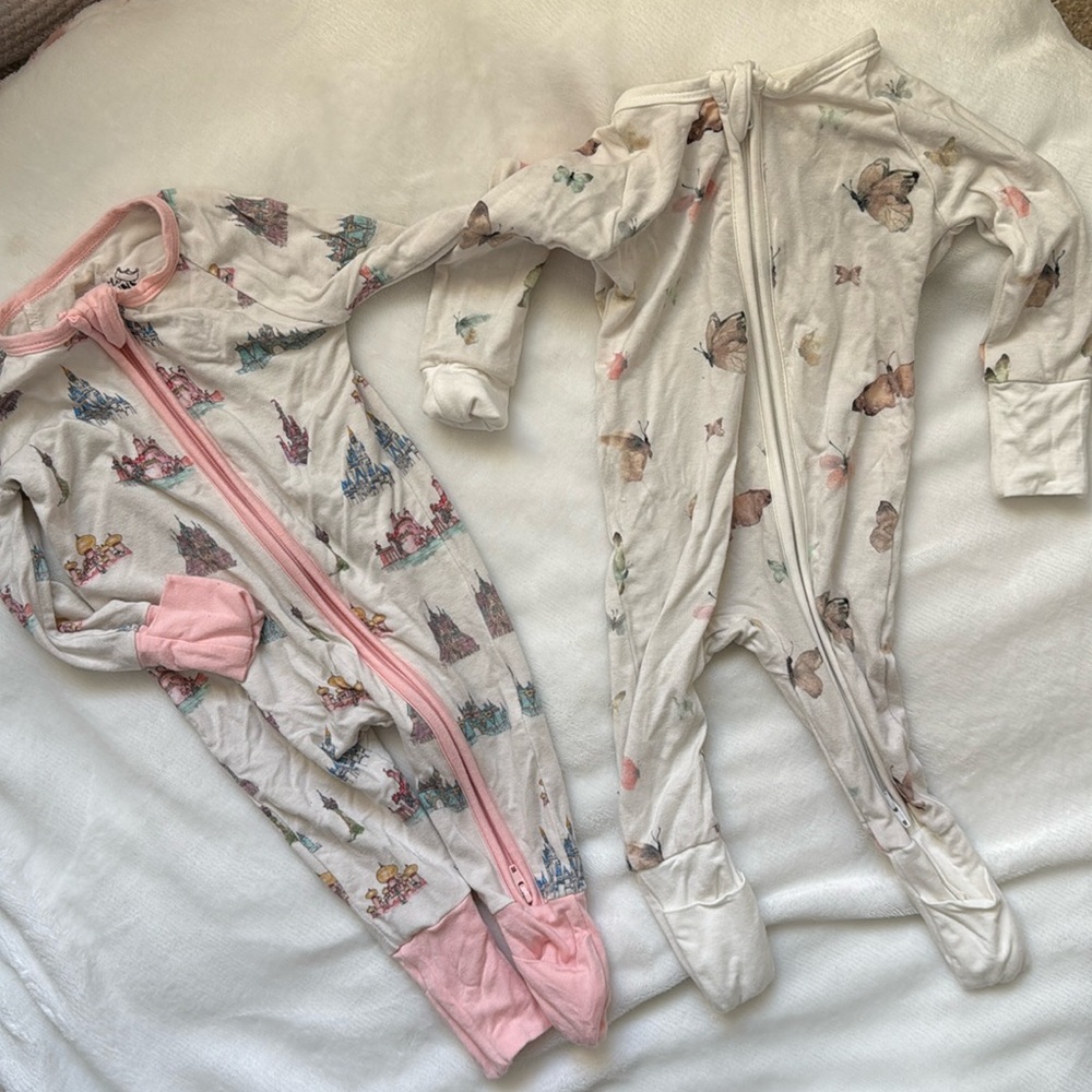 Little crowns and capes 0-3 month bamboo convertible sleepers